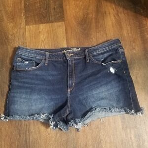 Universal Thread High Rise Shortie Denim Jean Shorts